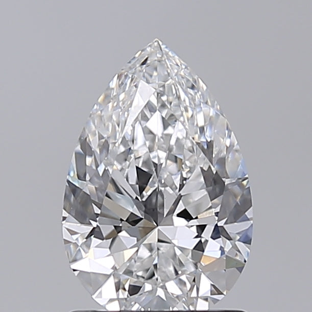 1.22 Carat Pear Shaped, Excellent Cut, E Color, VVS2 Clarity, IGI Certified Lab Grown Diamond