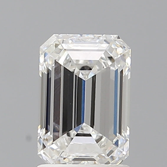 1.58 Carat Emerald Shaped, Ideal Cut, E Color, VVS2 Clarity, IGI Certified Lab Grown Diamond