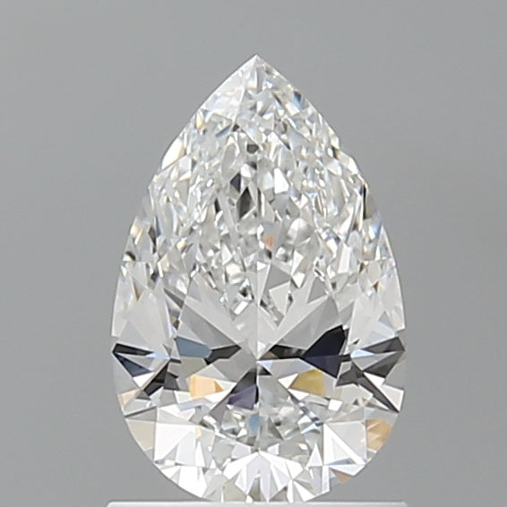 1.06 Carat Pear Shaped, Ideal Cut, D Color, VVS2 Clarity, IGI Certified Lab Grown Diamond