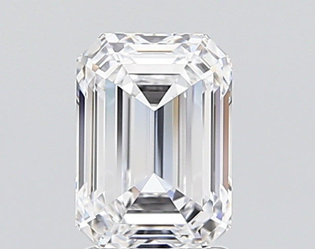 2.07 Carat Emerald Shaped, Ideal Cut, D Color, VVS2 Clarity, IGI Certified Lab Grown Diamond