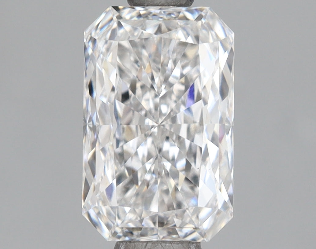1.05 Carat Radiant Shaped, Excellent Cut, D Color, VVS1 Clarity, IGI Certified Lab Grown Diamond