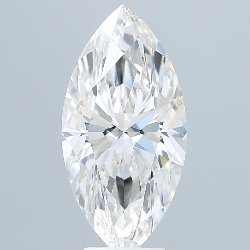 5.10 Carat Marquise Shaped, Ideal Cut, F Color, VVS2 Clarity, IGI Certified Lab Grown Diamond