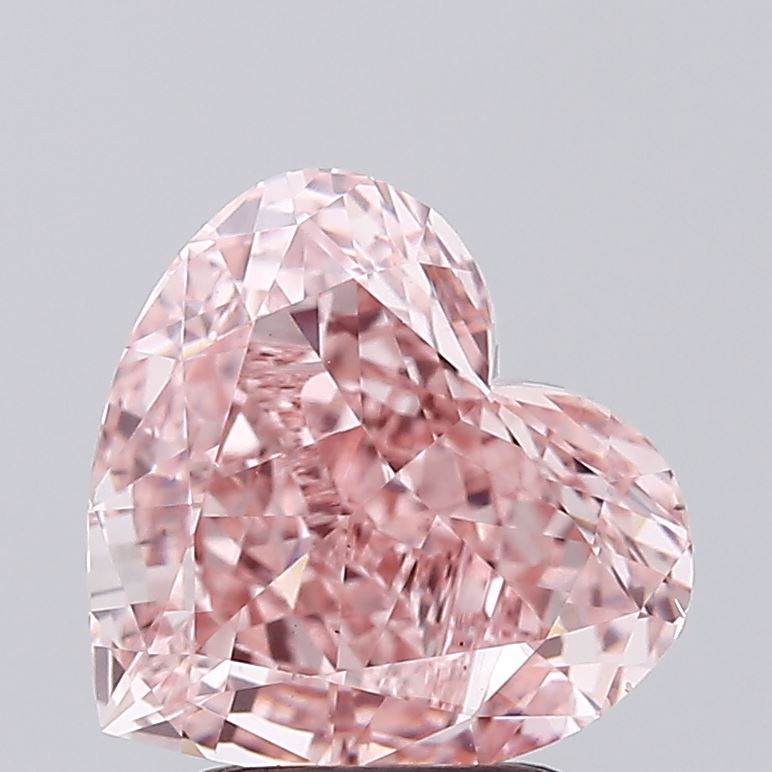 2.80 Carat Heart Shaped, Very Good Cut, VS1 Clarity, IGI Certified Lab Grown Diamond