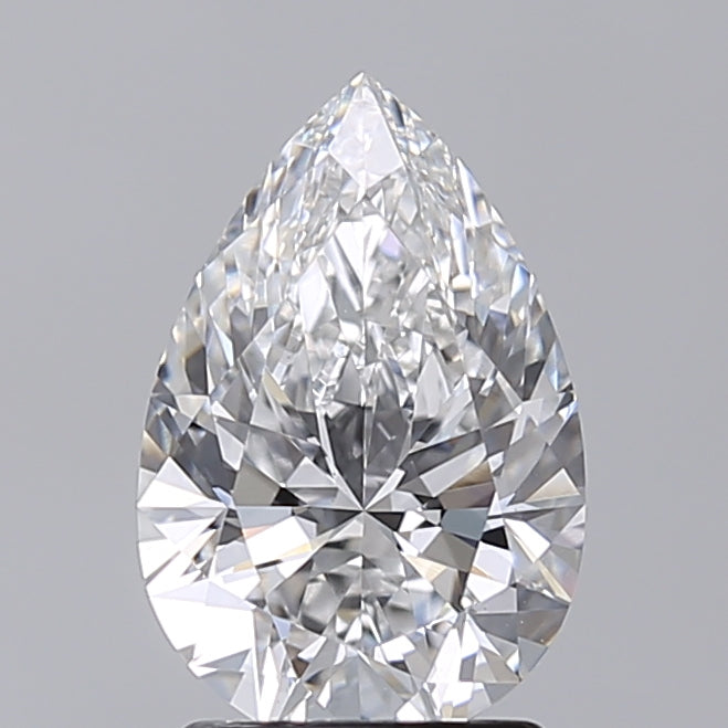 2.02 Carat Pear Shaped, Excellent Cut, E Color, VVS2 Clarity, IGI Certified Lab Grown Diamond