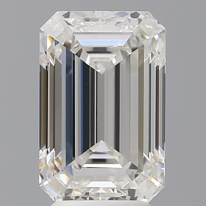 4.02 Carat Emerald Shaped, Ideal Cut, F Color, VS1 Clarity, IGI Certified Lab Grown Diamond