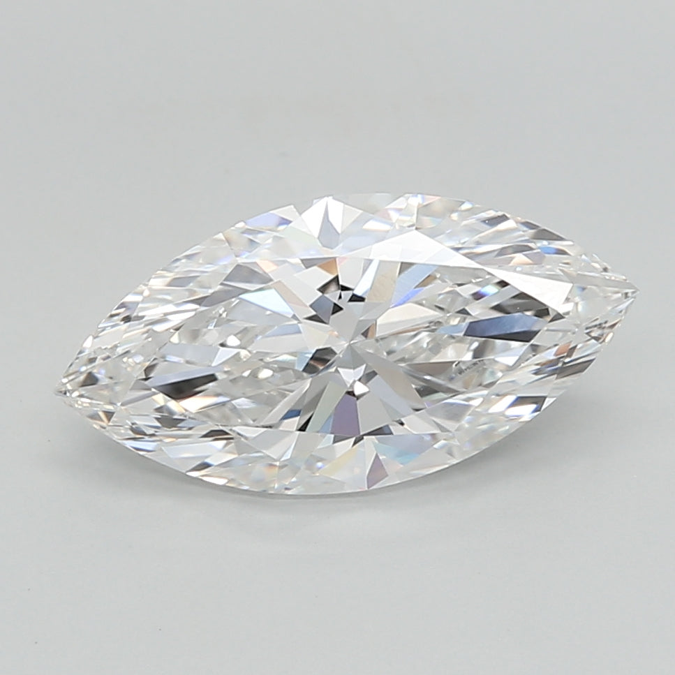 2.02 Carat Marquise Shaped, Ideal Cut, E Color, VVS2 Clarity, IGI Certified Lab Grown Diamond