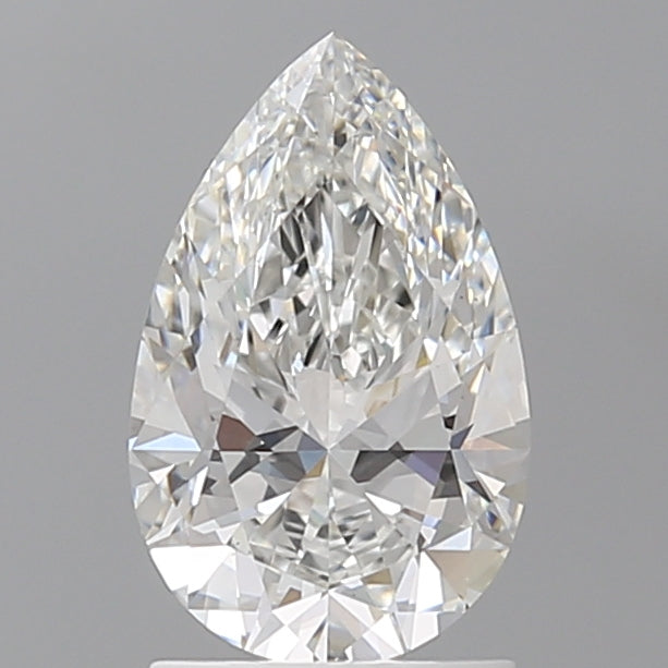 1.56 Carat Pear Shaped, Ideal Cut, E Color, VVS2 Clarity, IGI Certified Lab Grown Diamond