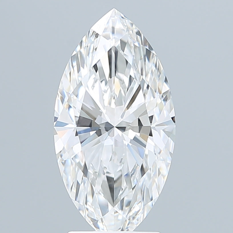3.08 Carat Marquise Shaped, Ideal Cut, E Color, VVS2 Clarity, IGI Certified Lab Grown Diamond