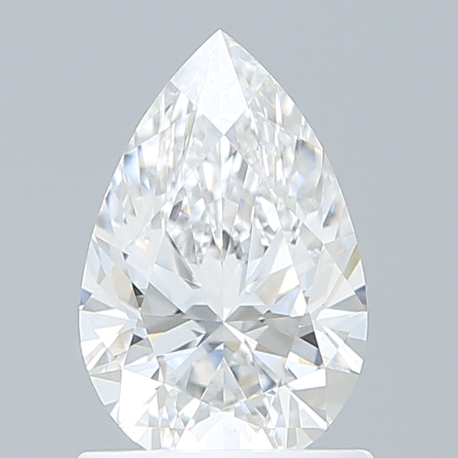 1.08 Carat Pear Shaped, Ideal Cut, D Color, VVS2 Clarity, IGI Certified Lab Grown Diamond