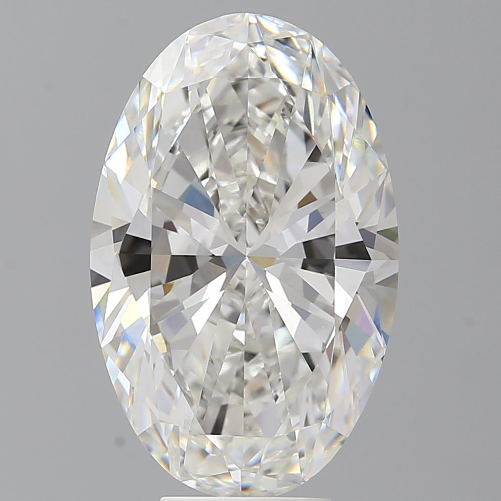 7.58 Carat Oval Shaped, Ideal Cut, F Color, VVS2 Clarity, IGI Certified Lab Grown Diamond