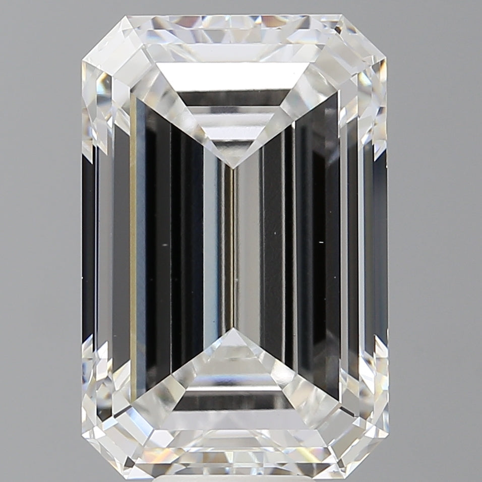 12.07 Carat Emerald Shaped, Ideal Cut, F Color, VS1 Clarity, IGI Certified Lab Grown Diamond