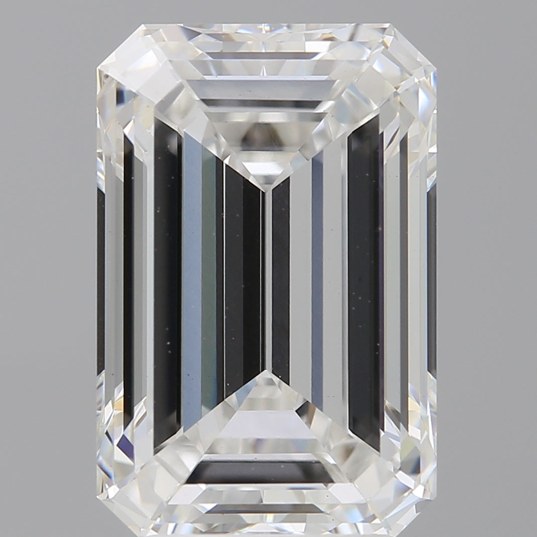 5.02 Carat Emerald Shaped, Ideal Cut, E Color, VS1 Clarity, IGI Certified Lab Grown Diamond