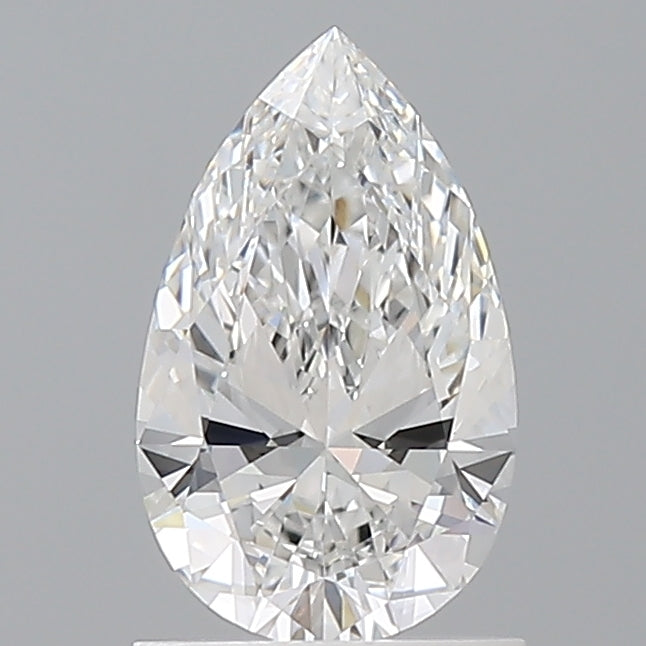 1.10 Carat Pear Shaped, Excellent Cut, E Color, VVS2 Clarity, IGI Certified Lab Grown Diamond