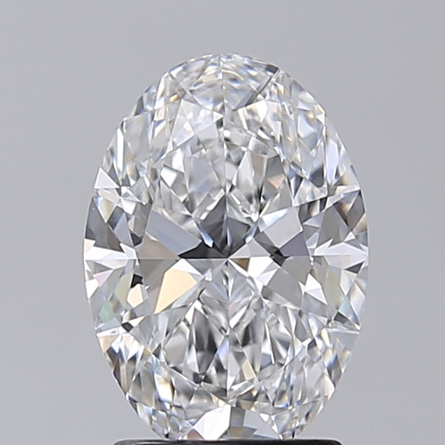 2.02 Carat Oval Shaped, Excellent Cut, D Color, VVS2 Clarity, IGI Certified Lab Grown Diamond