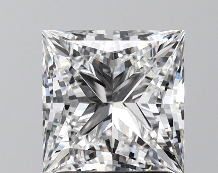 2.02 Carat Princess Shaped, Ideal Cut, D Color, VS1 Clarity, IGI Certified Lab Grown Diamond