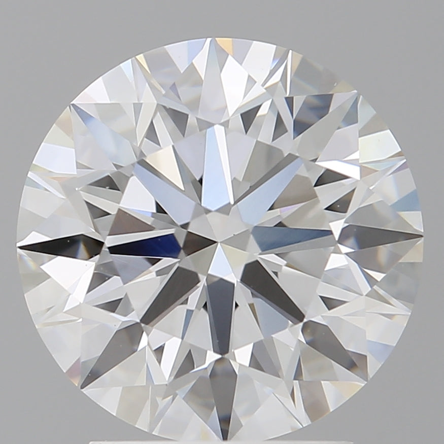 3.04 Carat Round Shaped, Ideal Cut, F Color, VVS2 Clarity, IGI Certified Lab Grown Diamond