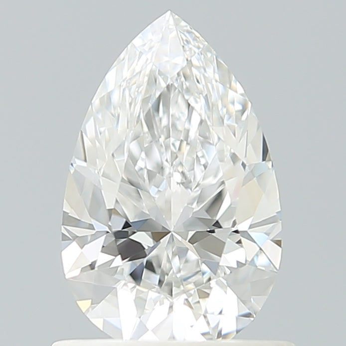 0.90 Carat Pear Shaped, Ideal Cut, E Color, VS1 Clarity, IGI Certified Lab Grown Diamond