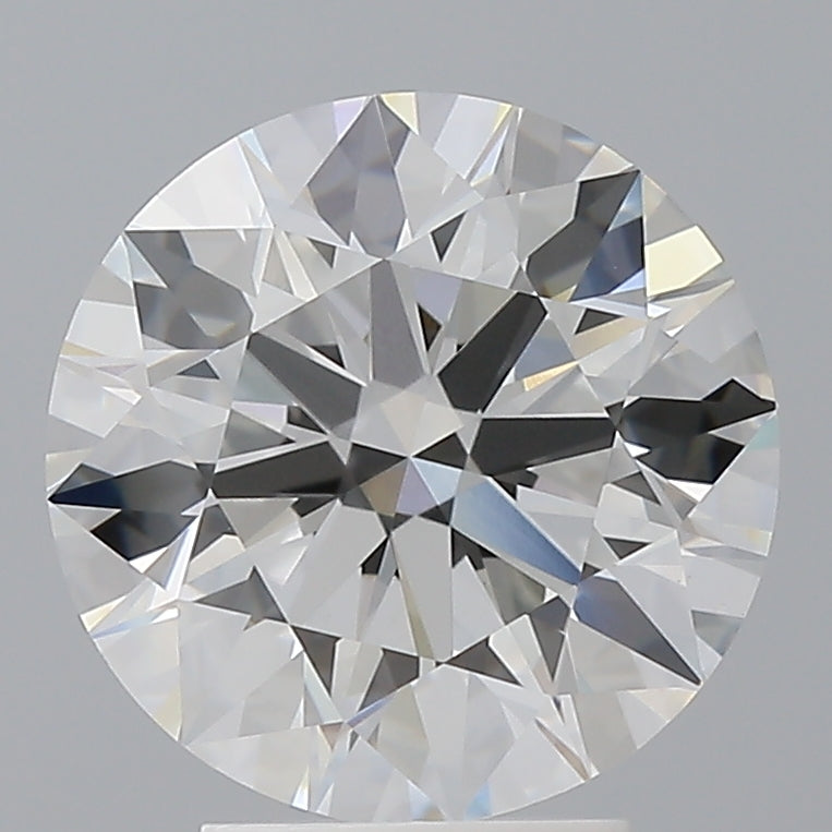4.06 Carat Round Shaped, Ideal Cut, E Color, VVS2 Clarity, IGI Certified Lab Grown Diamond
