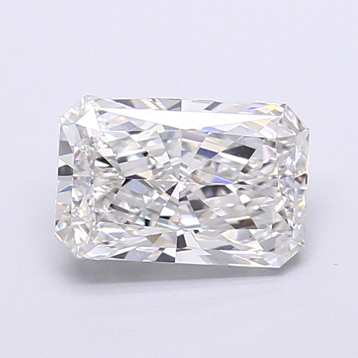 2.16 Carat Radiant Shaped, Very Good Cut, F Color, VS1 Clarity, IGI Certified Lab Grown Diamond