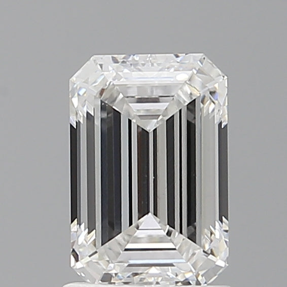 1.57 Carat Emerald Shaped, Ideal Cut, E Color, VVS2 Clarity, IGI Certified Lab Grown Diamond