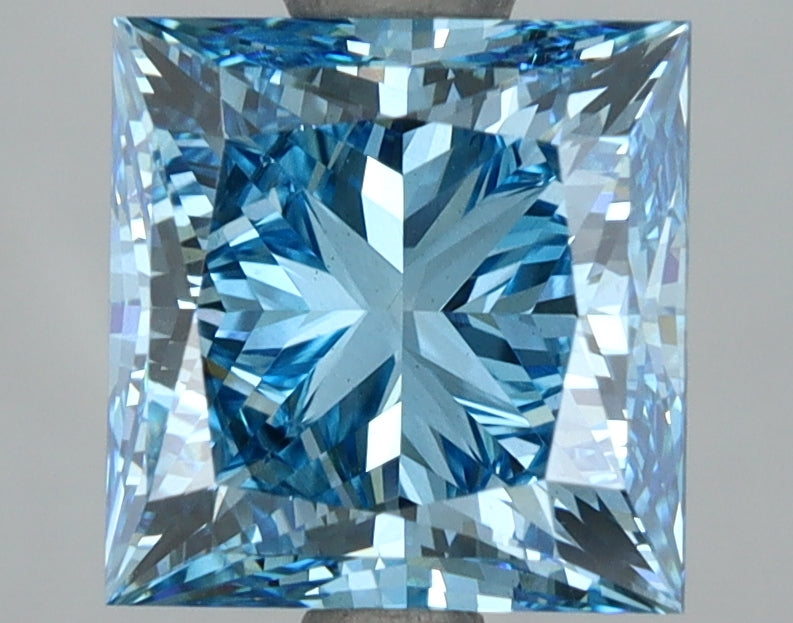 3.51 Carat Princess Shaped, Ideal Cut, SI1 Clarity, IGI Certified Lab Grown Diamond