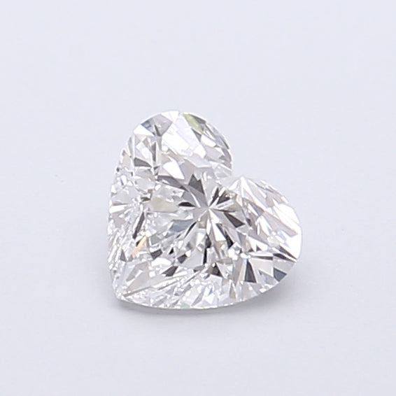 0.49 Carat Heart Shaped, Very Good Cut, D Color, VVS1 Clarity, IGI Certified Lab Grown Diamond