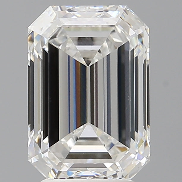 3.57 Carat Emerald Shaped, Ideal Cut, E Color, VVS2 Clarity, IGI Certified Lab Grown Diamond