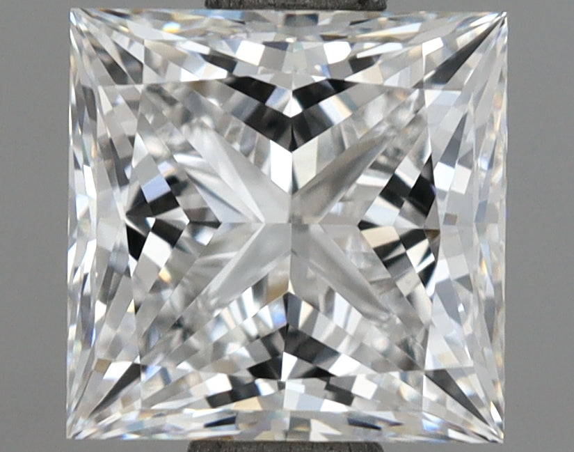 1.54 Carat Princess Shaped, Ideal Cut, D Color, VVS1 Clarity, IGI Certified Lab Grown Diamond
