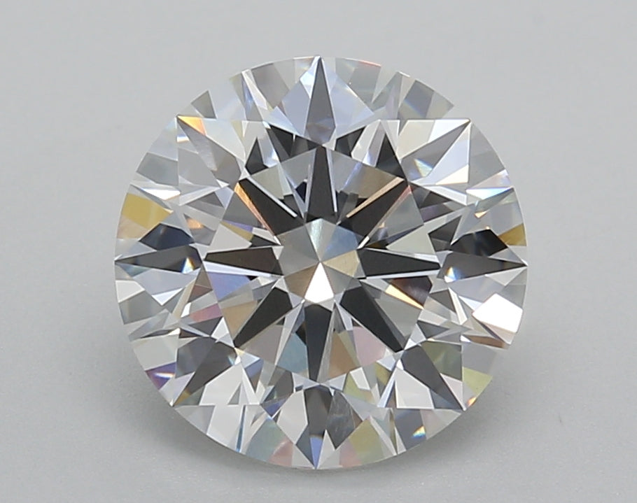 3.02 Carat Round Shaped, Ideal Cut, F Color, VVS2 Clarity, IGI Certified Lab Grown Diamond