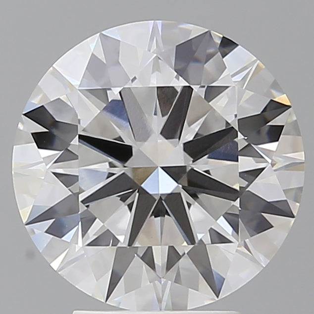 4.10 Carat Round Shaped, Ideal Cut, E Color, VVS2 Clarity, IGI Certified Lab Grown Diamond