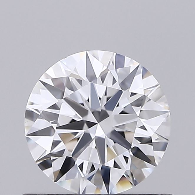 0.53 Carat Round Shaped, Ideal Cut, D Color, VVS2 Clarity, IGI Certified Lab Grown Diamond