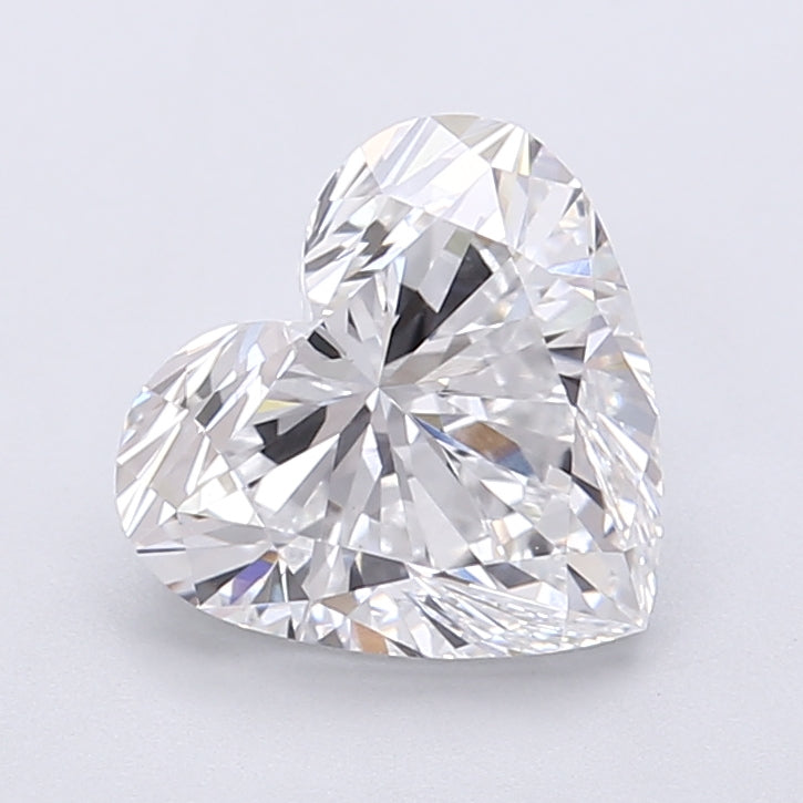 2.33 Carat Heart Shaped, Very Good Cut, D Color, VVS2 Clarity, IGI Certified Lab Grown Diamond
