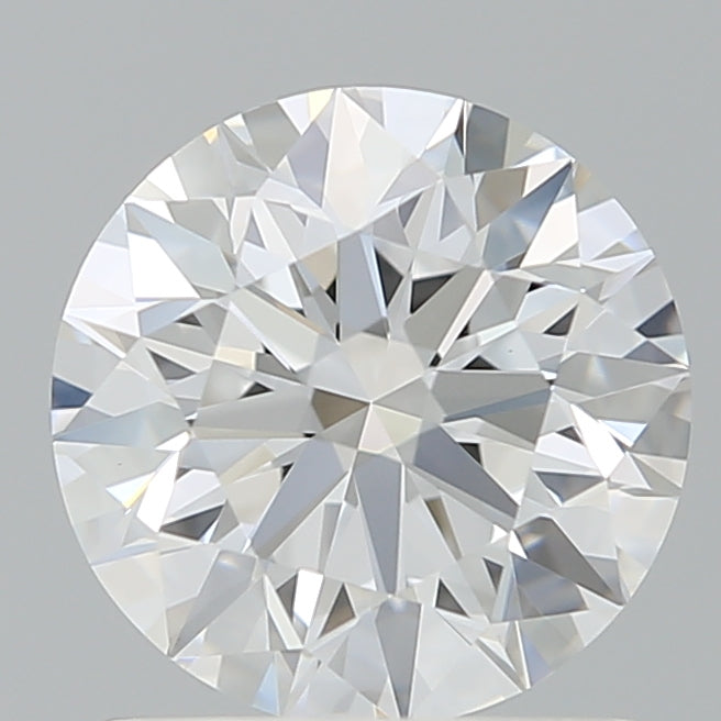 1.32 Carat Round Shaped, Ideal Cut, D Color, VVS2 Clarity, IGI Certified Lab Grown Diamond