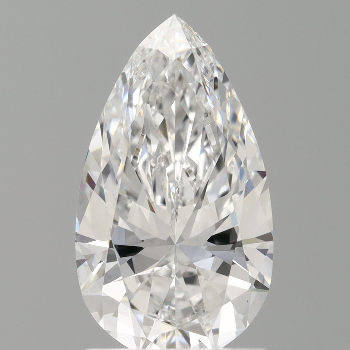 1.54 Carat Pear Shaped, Excellent Cut, D Color, VS1 Clarity, IGI Certified Lab Grown Diamond