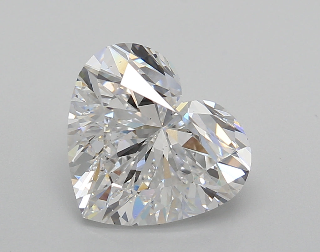 3.01 Carat Heart Shaped, Excellent Cut, D Color, VS1 Clarity, IGI Certified Lab Grown Diamond