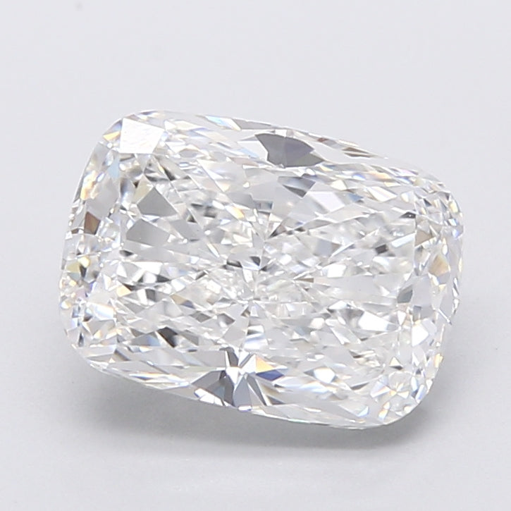 2.67 Carat Cushion Shaped, Very Good Cut, D Color, VVS2 Clarity, IGI Certified Lab Grown Diamond