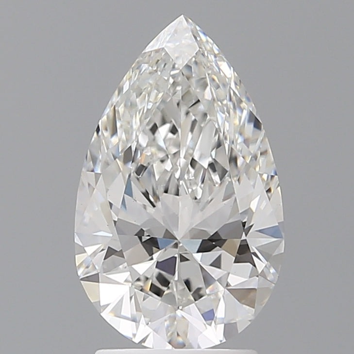2.58 Carat Pear Shaped, Ideal Cut, E Color, VVS2 Clarity, IGI Certified Lab Grown Diamond