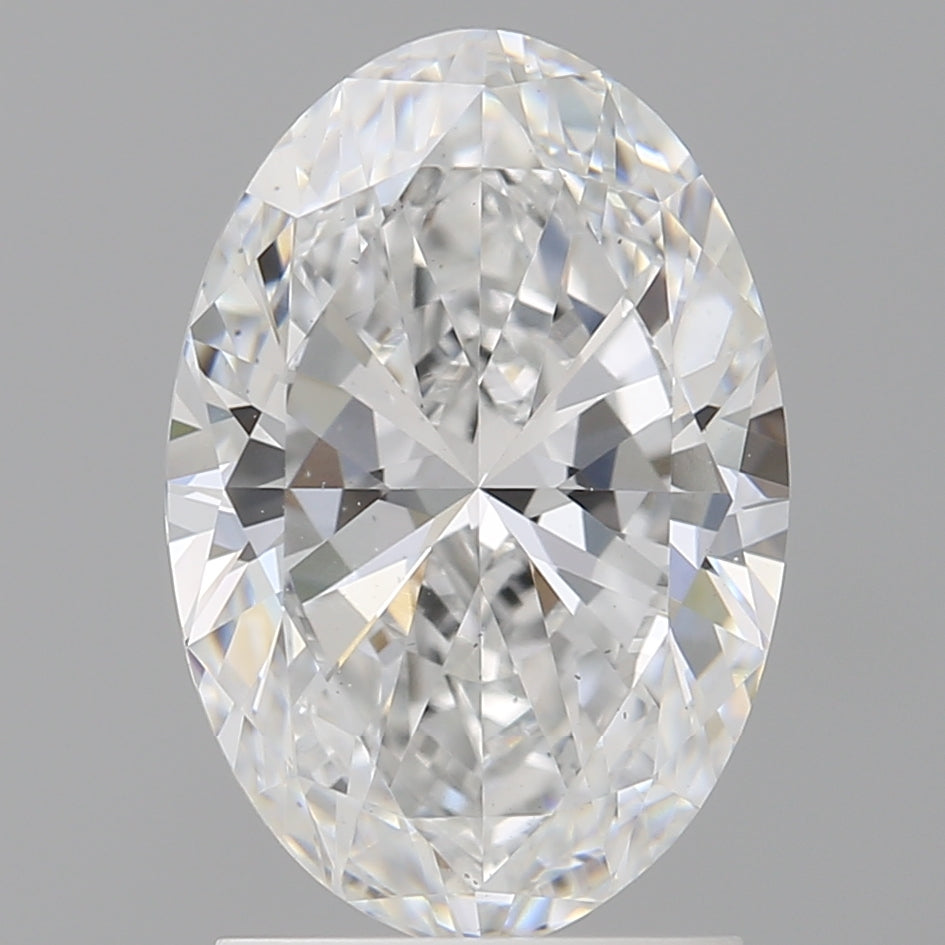 2.10 Carat Oval Shaped, Ideal Cut, D Color, VS2 Clarity, IGI Certified Lab Grown Diamond