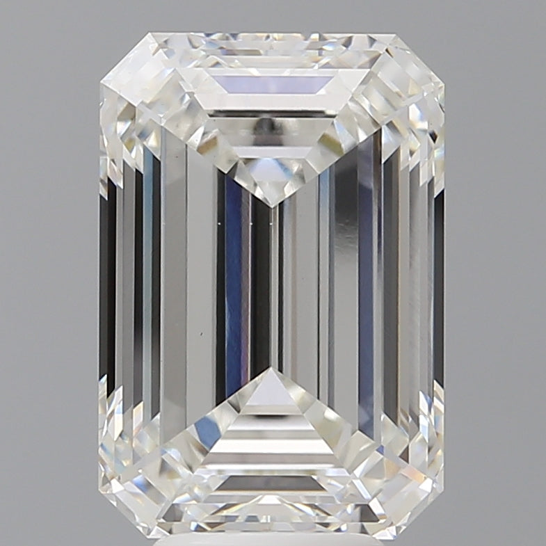 6.60 Carat Emerald Shaped, Ideal Cut, F Color, VS1 Clarity, IGI Certified Lab Grown Diamond
