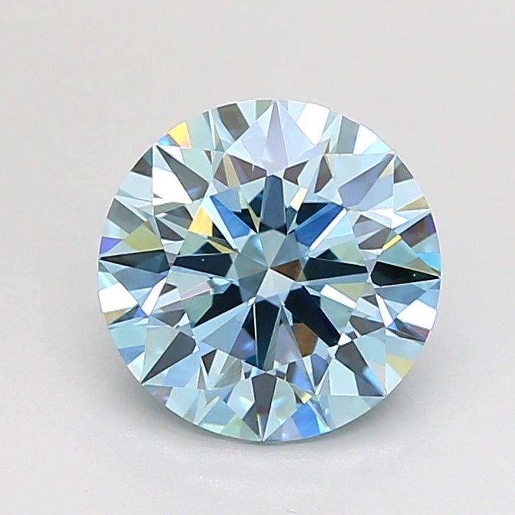 2.02 Carat Round Shaped, Ideal Cut, VS1 Clarity, IGI Certified Lab Grown Diamond