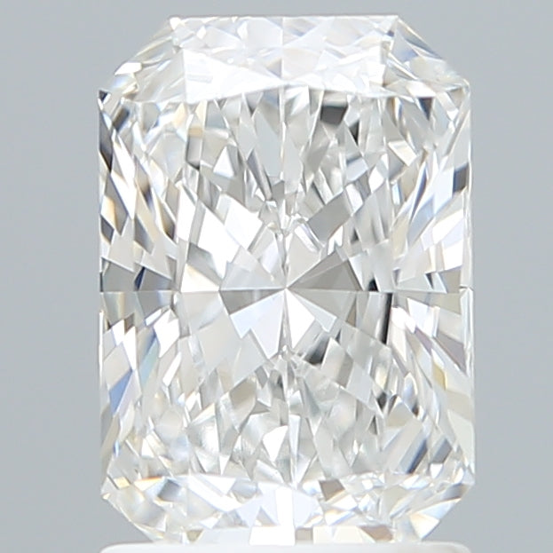 1.56 Carat Radiant Shaped, Ideal Cut, E Color, VVS2 Clarity, IGI Certified Lab Grown Diamond