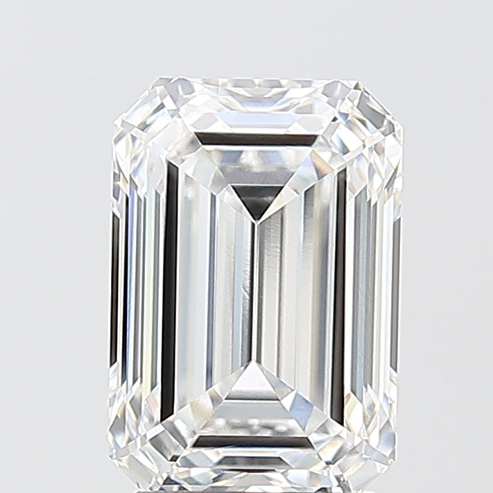 2.58 Carat Emerald Shaped, Ideal Cut, E Color, VS1 Clarity, IGI Certified Lab Grown Diamond