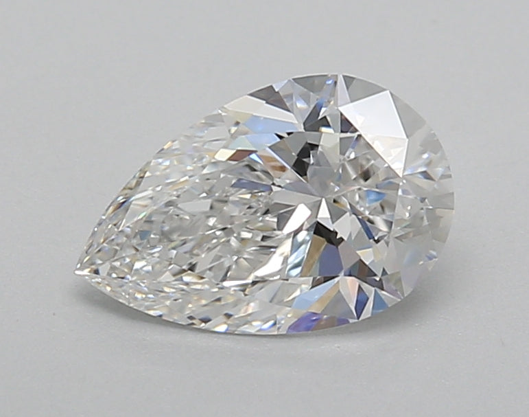 1.02 Carat Pear Shaped, Excellent Cut, E Color, VVS2 Clarity, IGI Certified Lab Grown Diamond