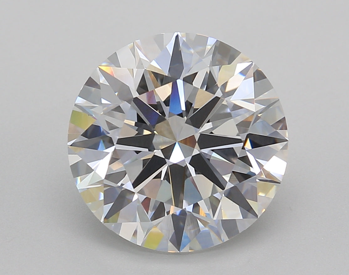 5.02 Carat Round Shaped, Ideal Cut, E Color, VVS2 Clarity, IGI Certified Lab Grown Diamond
