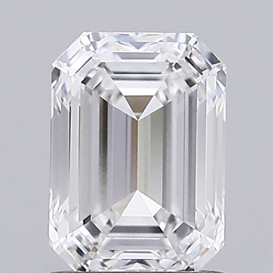 1.00 Carat Emerald Shaped, Ideal Cut, E Color, VS1 Clarity, IGI Certified Lab Grown Diamond