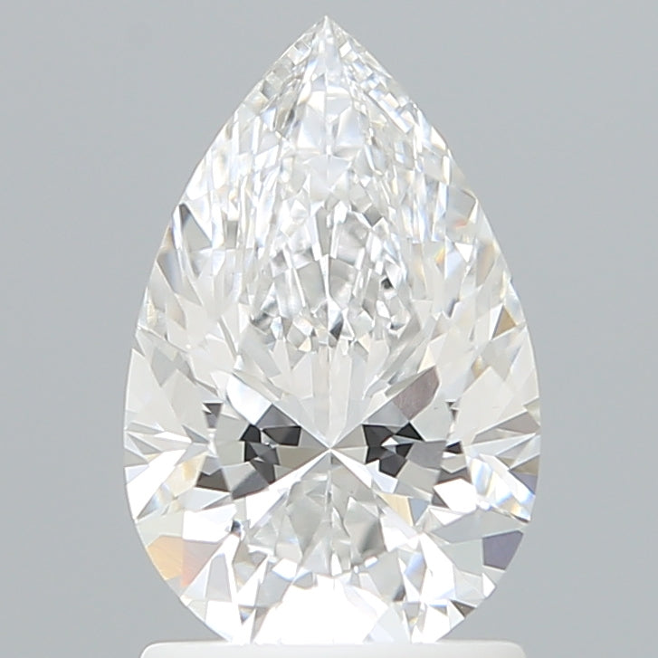 1.58 Carat Pear Shaped, Excellent Cut, D Color, VVS2 Clarity, IGI Certified Lab Grown Diamond