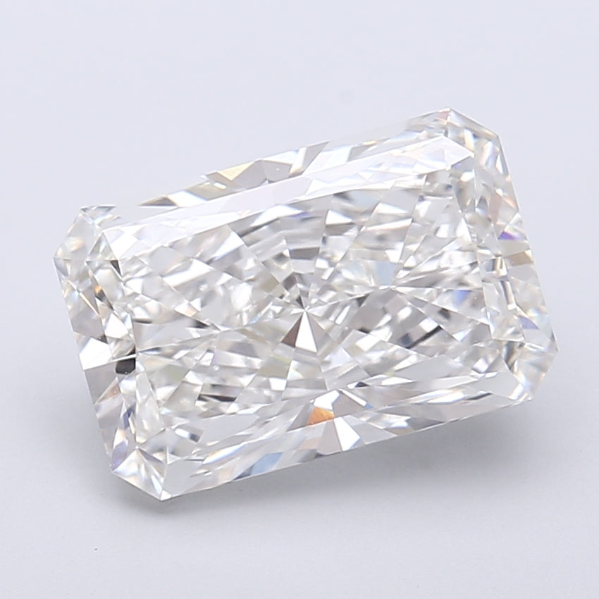 4.10 Carat Radiant Shaped, Very Good Cut, F Color, VVS1 Clarity, IGI Certified Lab Grown Diamond