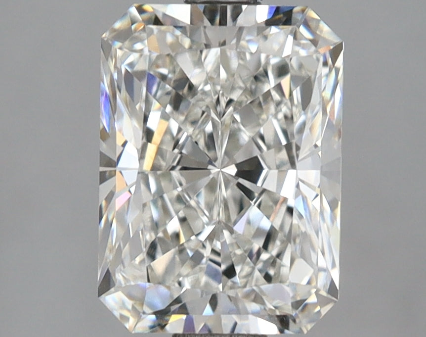 2.56 Carat Radiant Shaped, Excellent Cut, F Color, VVS2 Clarity, IGI Certified Lab Grown Diamond