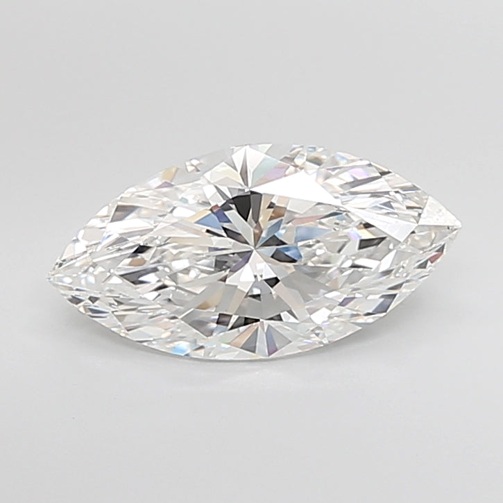 4.51 Carat Marquise Shaped, Ideal Cut, F Color, VVS2 Clarity, IGI Certified Lab Grown Diamond