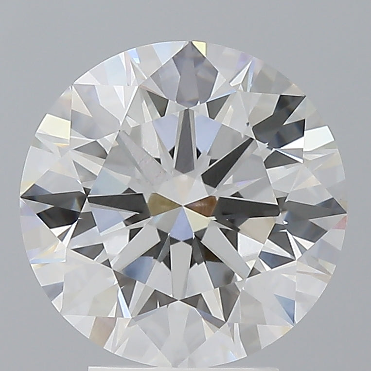 4.04 Carat Round Shaped, Ideal Cut, F Color, VVS2 Clarity, IGI Certified Lab Grown Diamond